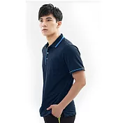 【遊遍天下】MIT台灣製男款吸濕排汗抗UV機能POLO衫(GS1001) M 丈青藍