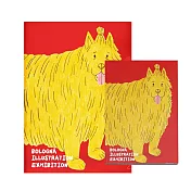 翡冷翠文創筆記本＋L夾｜波隆那《貝諾(黃狗)》