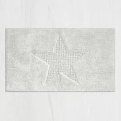 《KELA》Lindano純棉吸水地墊(星星白120x70cm) | 擦腳墊 腳踏墊 吸水墊