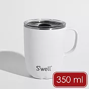 《S’well》Mug不鏽鋼滑蓋保溫馬克杯(雲朵白350ml) | 保溫杯 保冷保冰杯 推蓋直飲杯 環保杯 便攜杯 咖啡杯 隨行杯