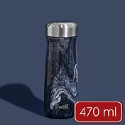 《S’well》Traveler不鏽鋼保溫瓶(浪濤石紋470ml) | 保溫杯 保冷保冰杯 水壺 環保杯 便攜杯 咖啡杯 隨行杯