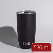 《S’well》Tumbler不鏽鋼滑蓋保溫杯(曜石黑530ml) | 保溫杯 保冷保冰杯 推蓋直飲杯 環保杯 便攜杯 咖啡杯 隨行杯