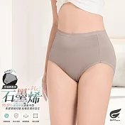 GIAT石墨烯柔感防漏生理褲-素面款 M 拿鐵膚