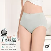 GIAT石墨烯柔感防漏生理褲-素面款 M 淡灰綠