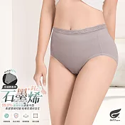 GIAT石墨烯柔感防漏生理褲-蕾絲款 M 拿鐵膚