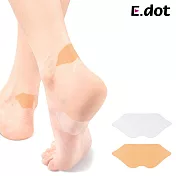 【E.dot】點斷直拉式隱形防磨腳跟貼 (唇形30貼) 膚色