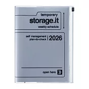 【日本Mark’s】2026 直式週記事收納手帳A5 ‧ Storage.it/銀