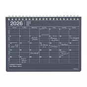 【日本Mark’s】2026 月曆型記事手帳S (B6變型) ‧ 黑色