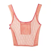 【日本Mark’s】Mesh 網狀托特購物袋 ‧ 血橙(橘)