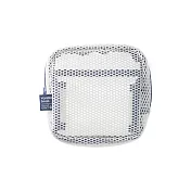 【日本Mark’s】Mesh 方形網狀萬用收納袋 ‧ 香草(白)