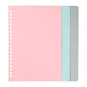 【日本Mark’s】PapiKnot 20孔補充色紙內頁A5 ‧ MIX(9枚入)