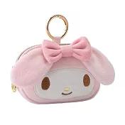 【日本Mark’s】PAUL & JOE x My Melody美樂蒂 大臉造型零錢/小物收納包 ‧ 粉