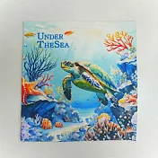 翡冷翠文創海洋世界小方巾｜《海龜》