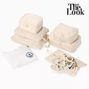 【The Look】多功能壓縮收納袋6件組 米色