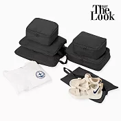 【The Look】多功能壓縮收納袋6件組 黑色