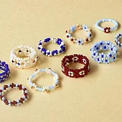 【日本MIYUKI FACTORY】串珠戒指手作材料包 ‧ 不透色系