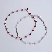 【日本MIYUKI FACTORY】Vivid&Pastel串珠項鍊手作材料包 ‧ 粉紅色