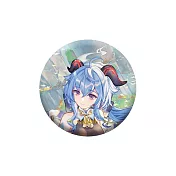 【正版授權】原神 主題系列 燙金金屬徽章 圓形徽章 胸章/馬口鐵徽章 米哈遊/miHoYo - 甘雨