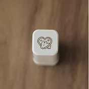 【右手超人】愛心狗狗雲／迷你印章