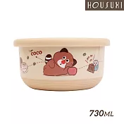 【HOUSUXI舒希】鬆鬆家族-不鏽鋼雙層隔熱碗730ml-A3