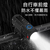 自行車燈 腳踏車前燈 戶外騎行警示燈 (USB充電)