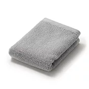 【MUJI 無印良品】棉圈絨雙線織手巾/可吊掛/灰色【成品尺寸】W34×L35 cm