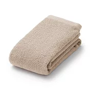 【MUJI 無印良品】棉圈絨雙線織面用巾/可吊掛/粉米【成品尺寸】W34×L85 cm