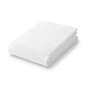 【MUJI 無印良品】棉圈絨雙線織浴巾/可吊掛/柔白【成品尺寸】W70×L140 cm