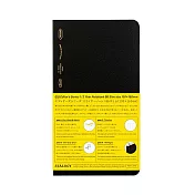 STALOGY 1/2year 筆記本 B6變形-方格黑