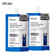 DR.WU玻尿酸保濕精華化妝水(經典型)補充包150ML 2入組
