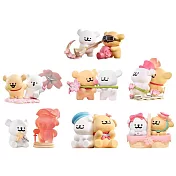 【代理商公司貨商品】盒裝6款 線條小狗 浪漫櫻花系列 盒玩 公仔/擺飾 馬爾濟斯/狗狗/Maltese 玩樂主義/FUNISM