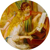 翡冷翠文創藝術陶瓷鍋墊｜雷諾瓦《鋼琴少女》