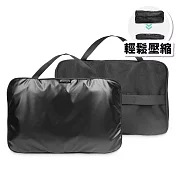 murmur 衣物袋（大、網狀拼接）│金屬黑