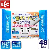 日本LEC 激落君Cleanpa廁所清潔用防菌濕紙巾24抽X2包入