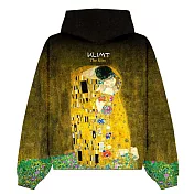 翡冷翠文創藝術名畫滿版拉鍊連帽外套｜克林姆《吻》(S-XL) S 原圖