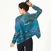 翡冷翠文創藝術休閒連帽外套｜莫內(S-2L) S 《睡蓮》