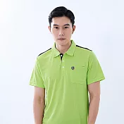 【遊遍天下】MIT台灣製男款抗UV防曬速乾吸濕排汗短袖POLO衫 (GS1027) M 綠色