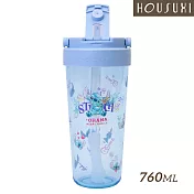【HOUSUXI舒希】迪士尼史迪奇系列-Tritan輕透舒吸杯(附彈跳吸管)760ml-A3