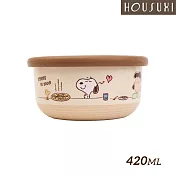 【HOUSUXI舒希】史努比－不鏽鋼雙層隔熱碗 420ml-A3