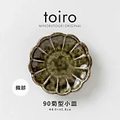 【日本Minoru】Toiro 輪花陶瓷小皿9cm ‧ 織布