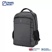【Travel Blue 藍旅】XPERT款 筆電後背包-黑 筆電包/防水電腦包/雙肩包/商務背包 TB3051 灰色