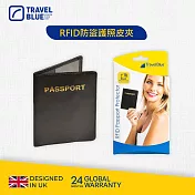 【Travel Blue 藍旅】RFID防盜護照皮夾_TB621