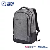 【Travel Blue 藍旅】氣質款商務後背包-黑 後背包/筆電包/防水電腦包/雙肩包/大容量背包 TB3076 灰色