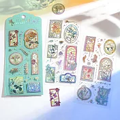 【日本BGM】IRIDE系列PET貼紙3張 ‧ 彩繪玻璃