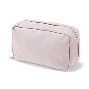 【MUJI 無印良品】皺褶尼龍廣口收納袋 /M.粉紅