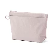 【MUJI 無印良品】皺褶尼龍附底收納袋 /M.粉紅