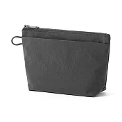 【MUJI 無印良品】皺褶尼龍附底收納袋 /M.深灰