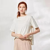 【ST.MALO】Ionic+Pro 美國銀纖維芬香水光女上衣-2564WT- M 淺米白