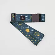 印花樂_行李束帶/台灣美食/深藍綠 深藍綠