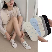 JDS.SOCKS miu風春夏蝴蝶結船型襪  * (四雙組)